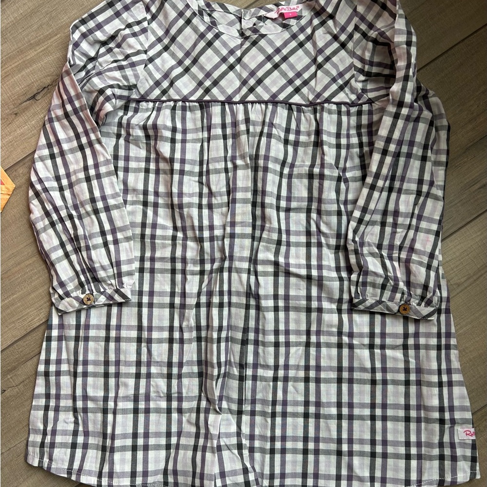 Plaid Long Sleeve Dress